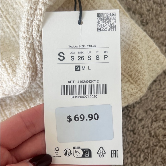 Zara Cream Two-Piece Set - never worn! - Picture 6 of 6